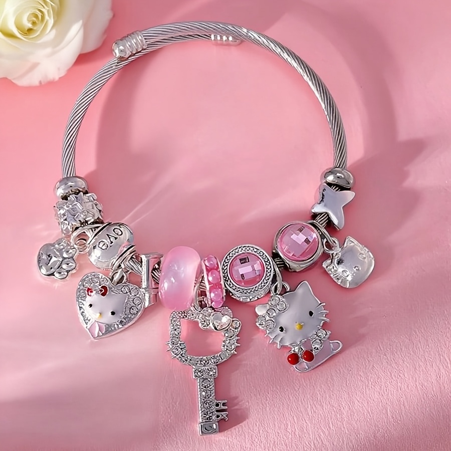 E-shop Sanrio Hello Kitty Anhänger-Armband, . exquisites Hello Kitty Anhänger-Armband, geeignet für den täglichen Gebrauch
