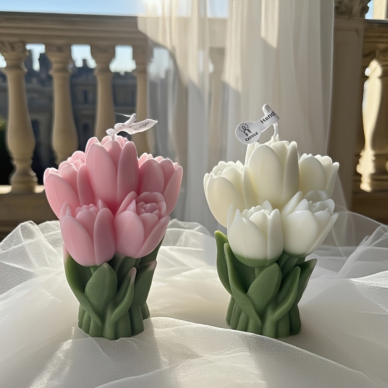 3D свещ Лале за декорация