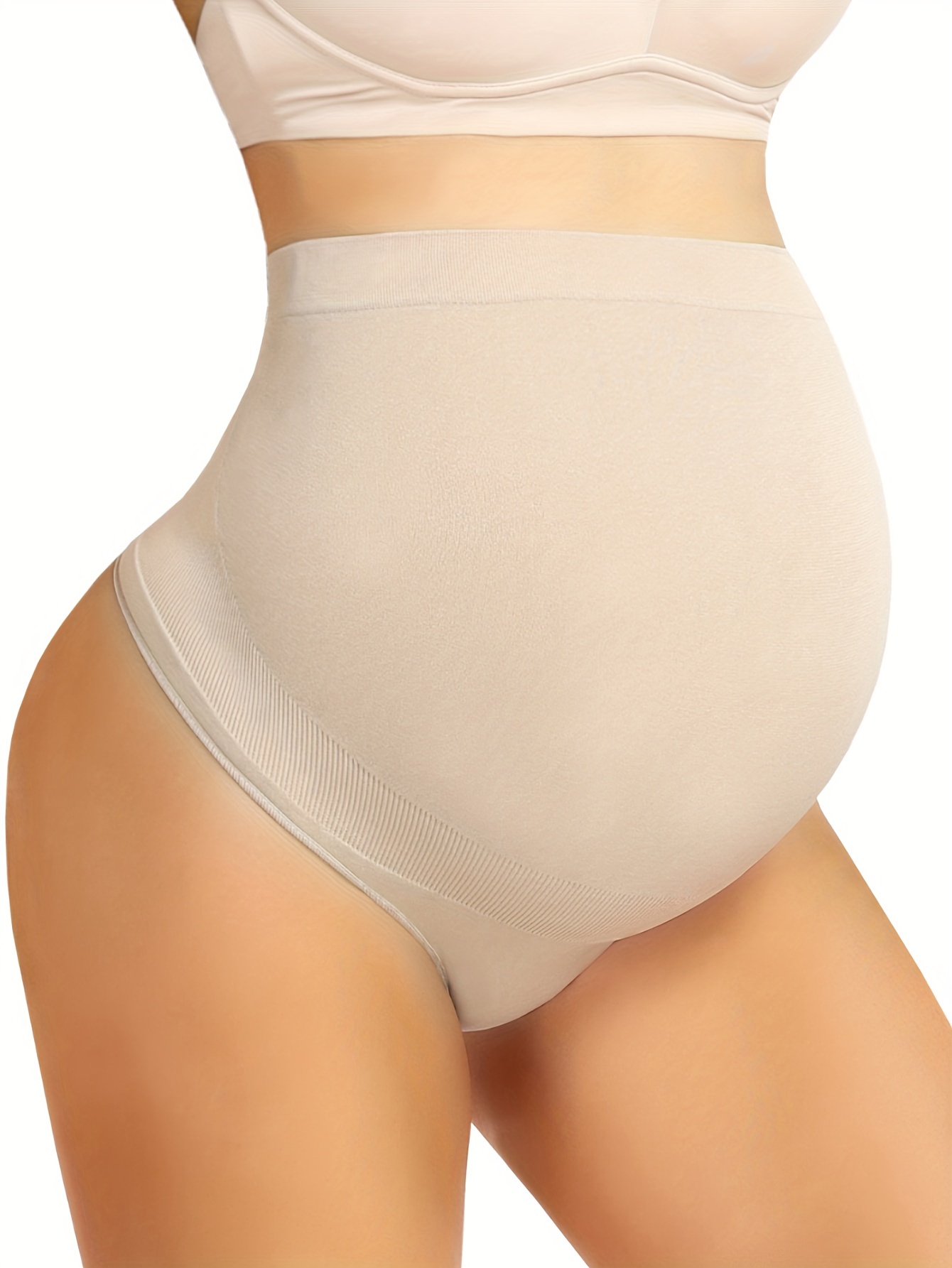 4PCS Maternity Knickers Adjustable High Cut Cotton Over Bump Underwear  Panties