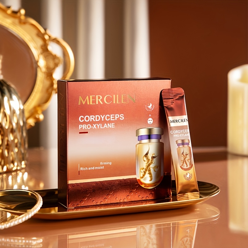 Mercilen Cordyceps Pro-Xylane Double Antibody Sleeping Mask, 3 Boxes