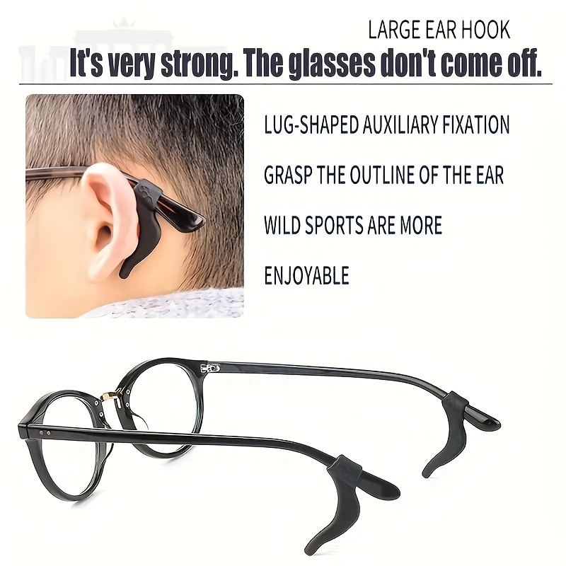 

2/5pairs Silicone Glasses, Anti-slip Ear Hook Holder Fixed Anti-slip Ear Hook Silicone Ear Holder Sunglasses, Matching Sports Accessories, Soft And Comfortable Anti-slip Glasses Set Holder