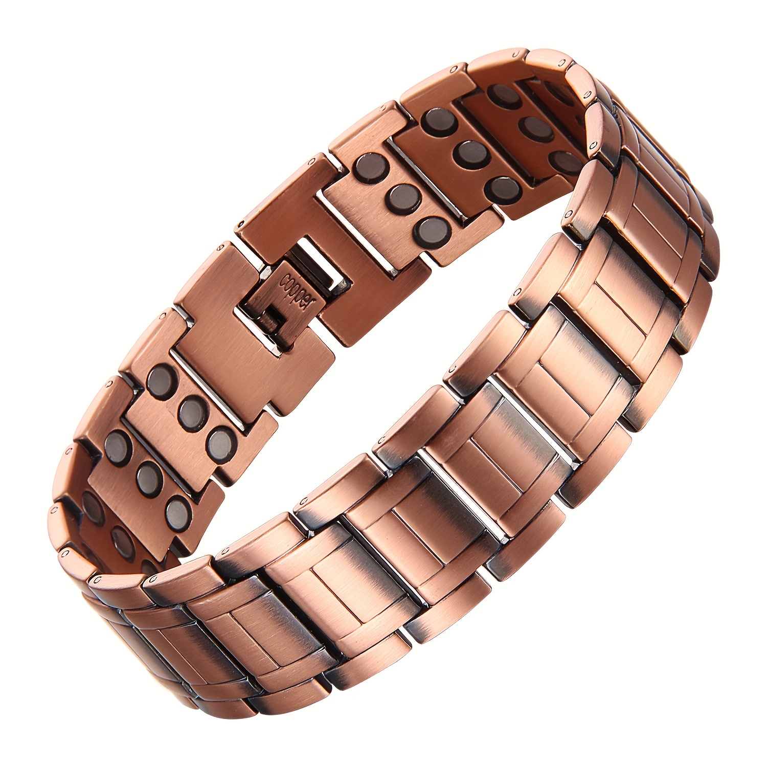 

Copper Bracelet For Men, 3x Magnetic Bracelet With 3500 Magnets, Adjustable Bracelet With Sizing Tool Father's Day Gift