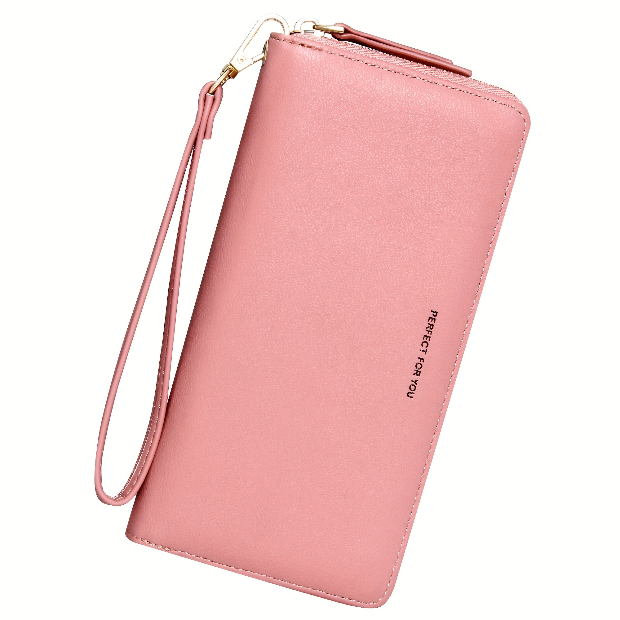 

Womens Wallet Rfid Blocking Zip Around Wallet Pu Leather Large Travel Long Purse Credit Card Holder With Wristlet