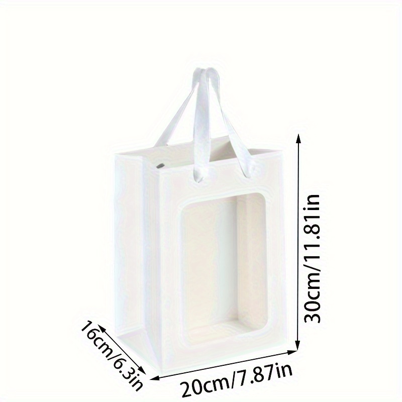 TEMU Regalo /Lui Set di 25 sacchetti regalo con finestre, per confezionare fiori per San, nonch矇 regali. Questi borse robuste e resistenti presentano