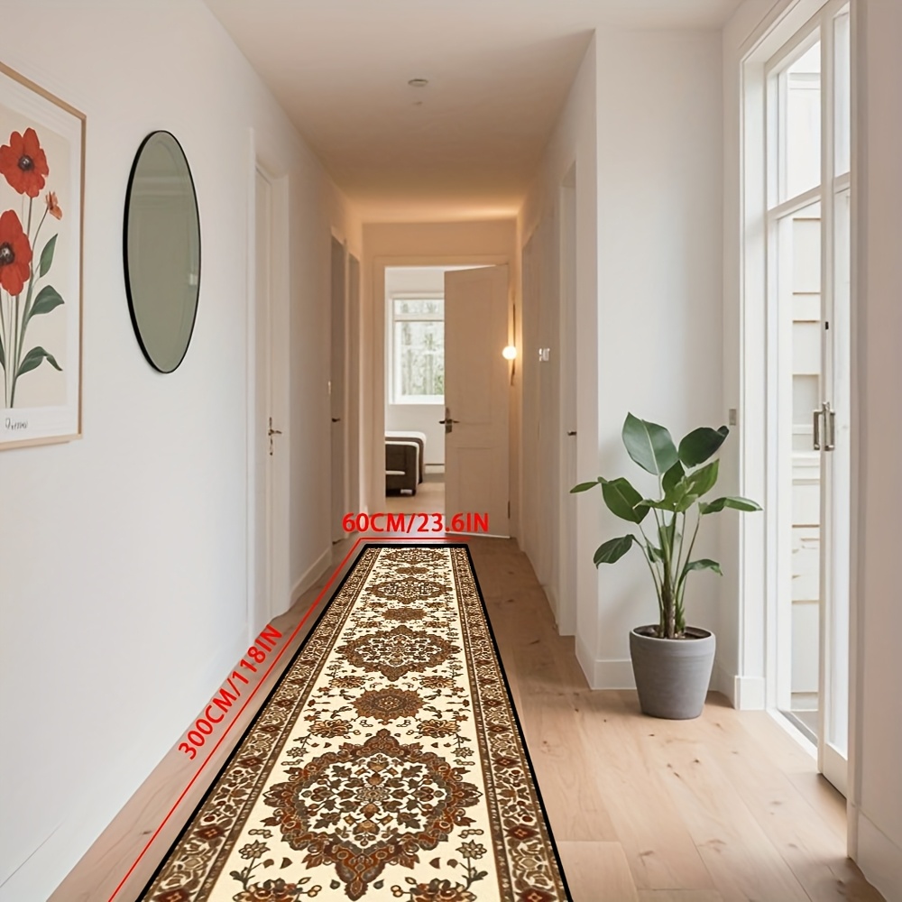 TEMU [golden Rhinestone Velvet] 1pc, Exquisite Bohemian Style Terrace Balcony Area Mat, Soft Bedroom Bedside Decorative Floor Mat, Practical Hallway