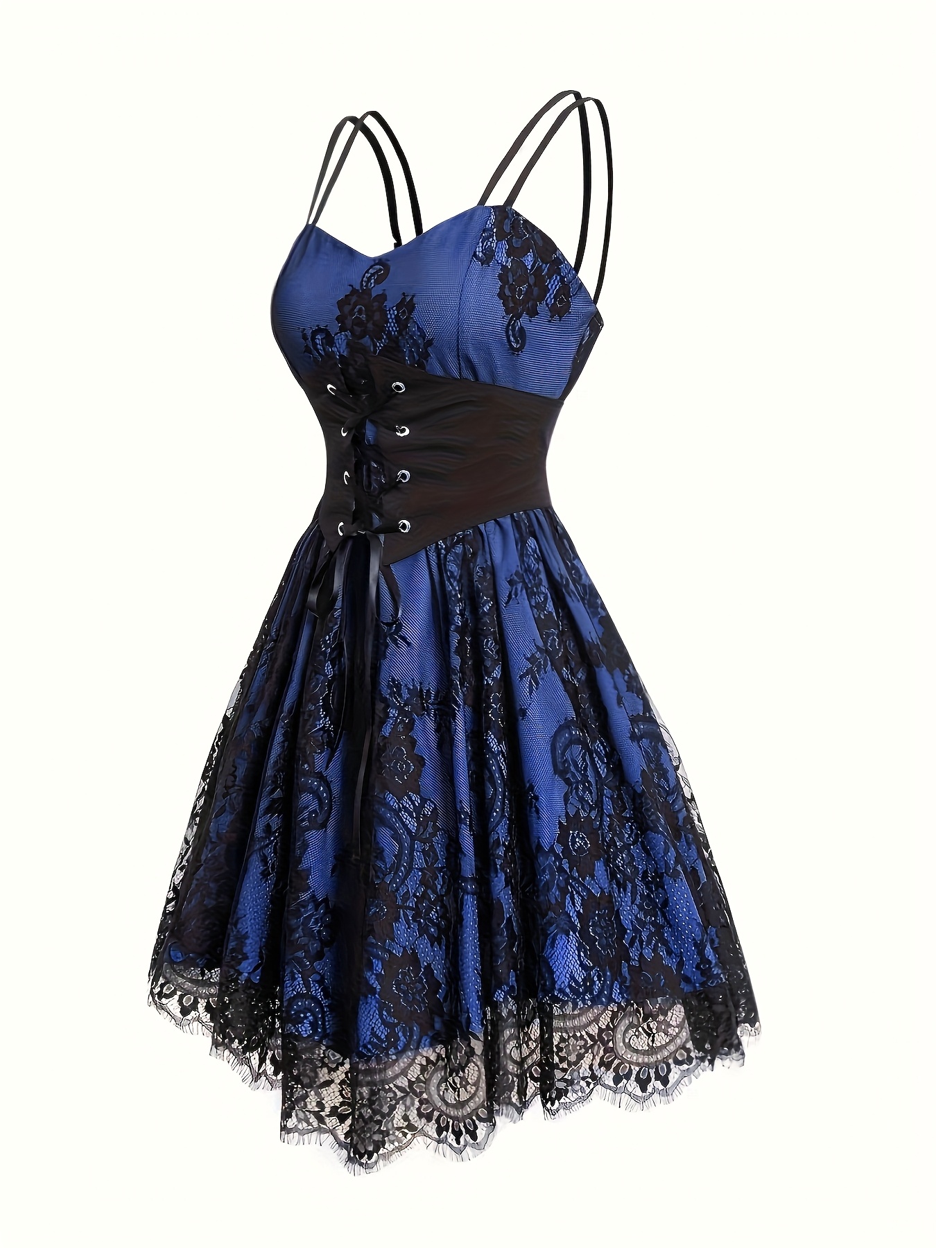 purple cami dress dark aesthetic womens lace dress - Temu