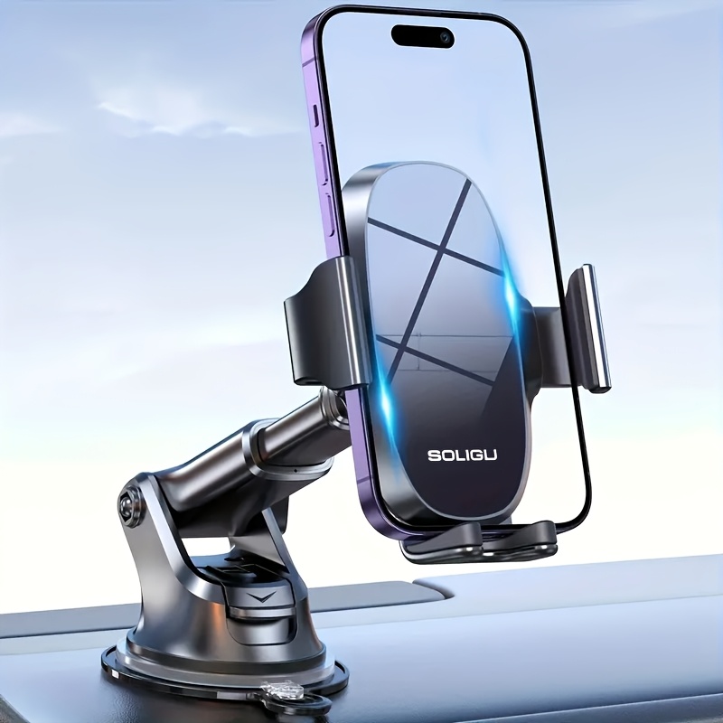 

Soligu Cell Phone Holders For Your Car, Universal Car Phone Holder Mount For Dashboard Compatible With Iphone 15 14 13 Pro Max Xs Xr X,