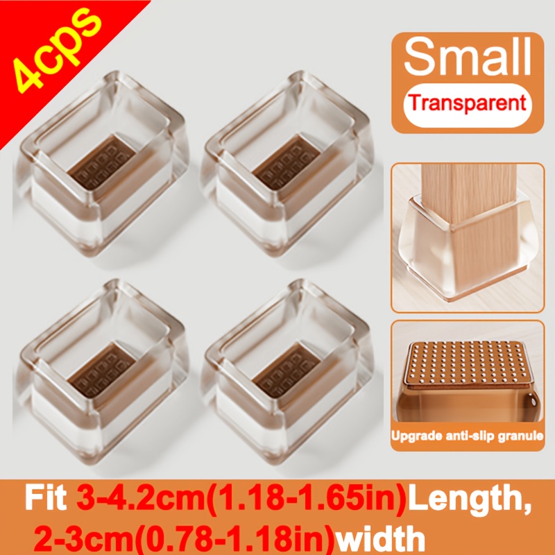 Image of All-new Upgraded Chair Leg Covers With Anti-slip Particles Silent Thickened Wear-resistant Silent Universal Silicone Table And Chair Protection Set Table Stool Foot Pads