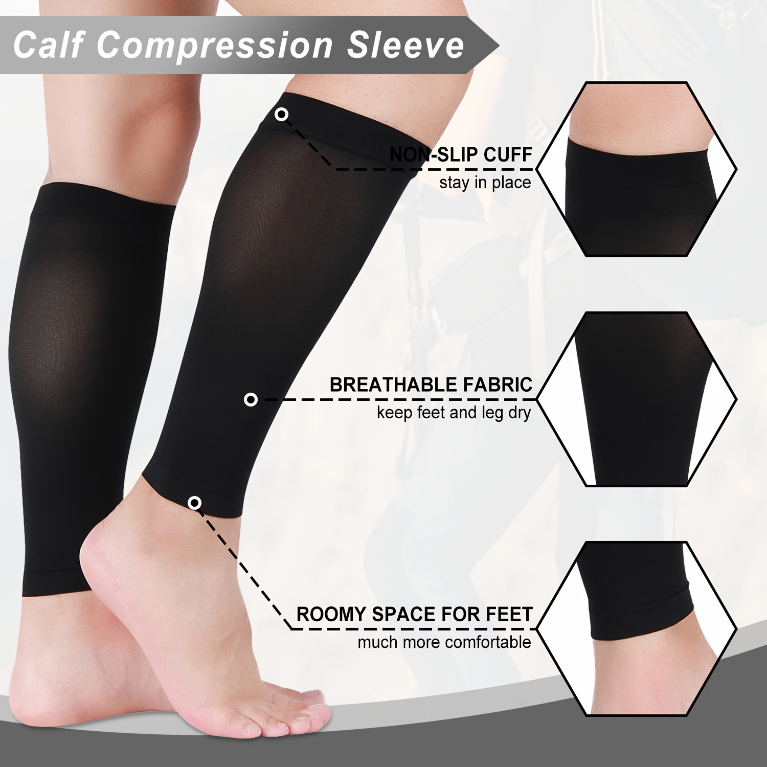 Compression Football Leg Sleeves For Men And Kids - Protects And Supports  Legs During Sports Activities - Temu Austria