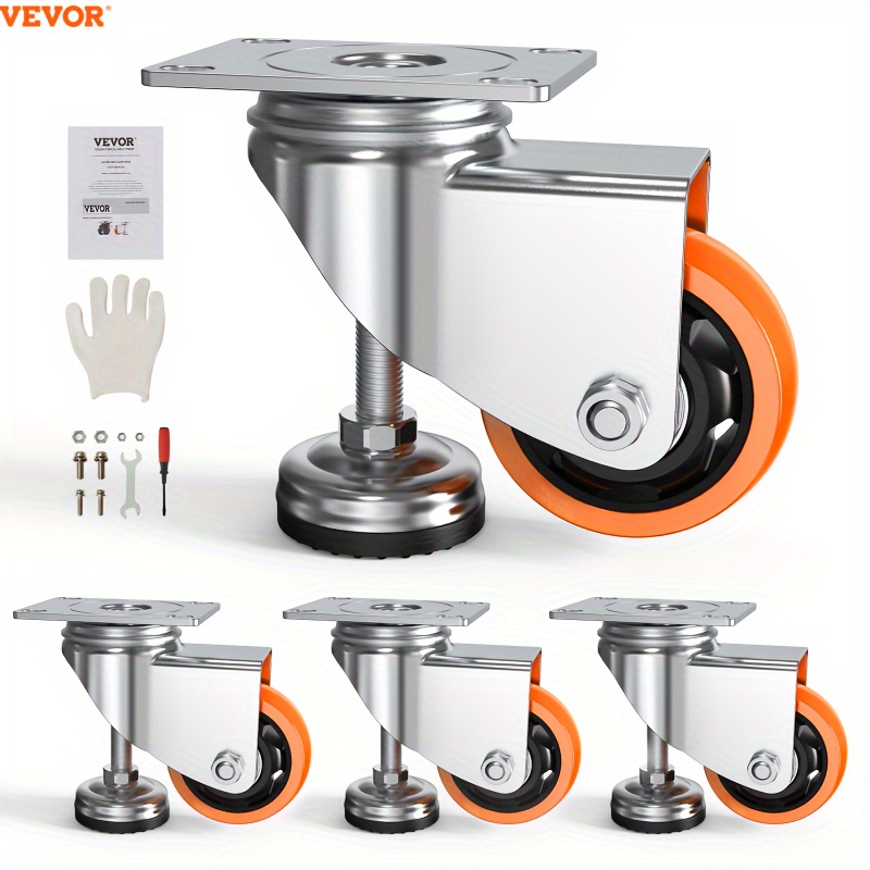 

Vevor Leveling Casters, Set Of 4, 1800 Lbs , 3 , Duty 360 , Casters Feet For , , ,