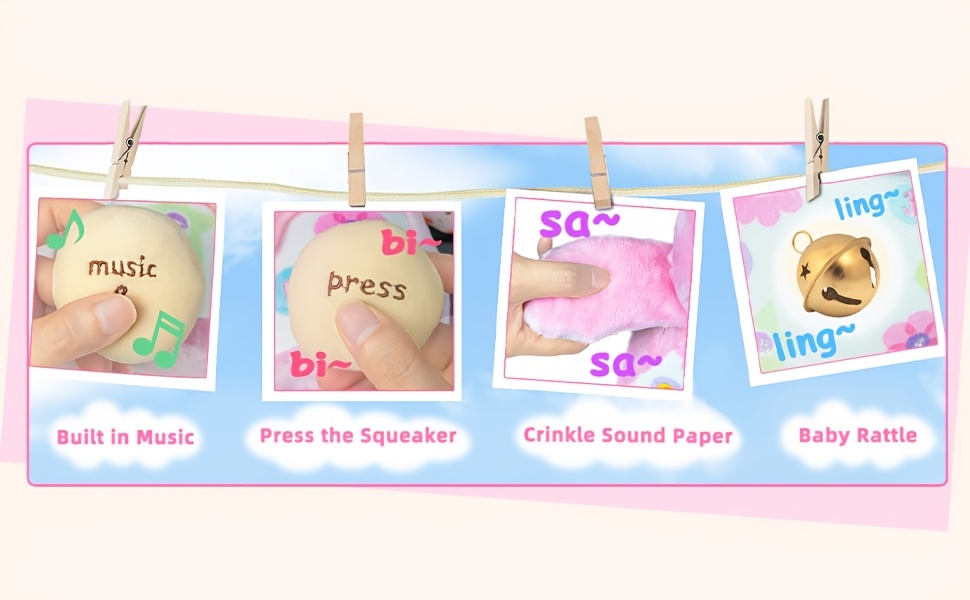 Stuffed Animal Plush Toy with Hanging Ring