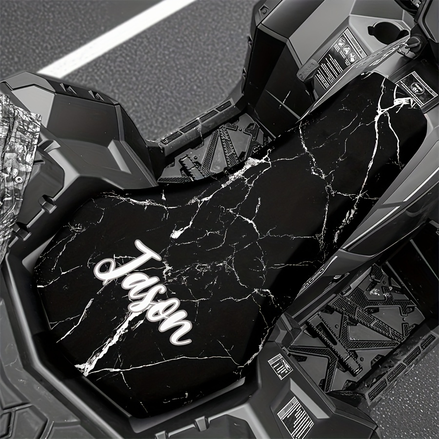 TEMU Custom Name/text Atv Motorcycle Seat Cover - Ized , Durable Fit Seat, /remove For Off-, Dirt & Atv Accessories - Customized Gift For Enthusiasts