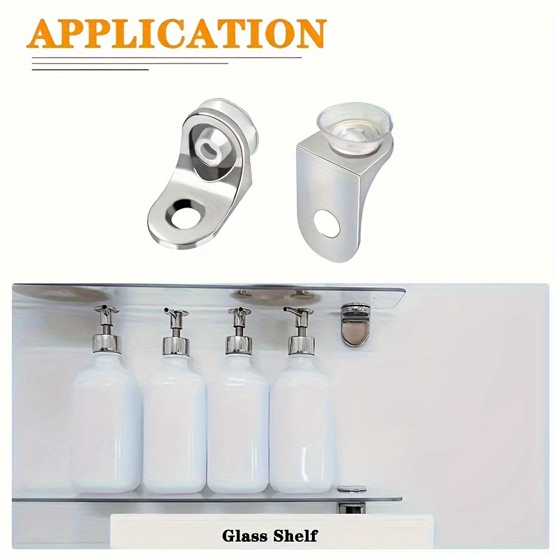 [30pcs Dual-purpose Holder] 30pcs Dual-purpose Shelf Holder | Cabinet Glass Cabinet Removable Suction Cup Wardrobe Bookcase Nail Rack with Zinc Alloy Material to Prevent Rust