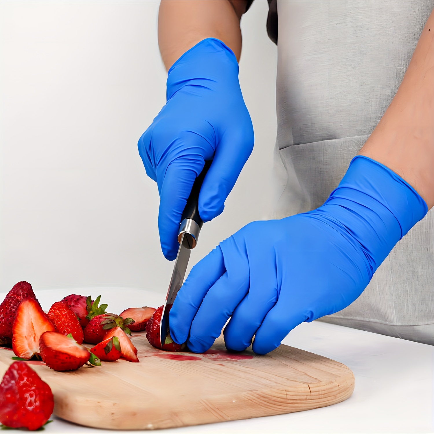 

S/m/l/xl Size, Blue Nitrile Gloves, Powder Free, And Rubber Free, Disposable Non-sterile Protective Gloves, Suitable For Cooking, Cleaning, Inspection, A Total Of 1000 Pieces