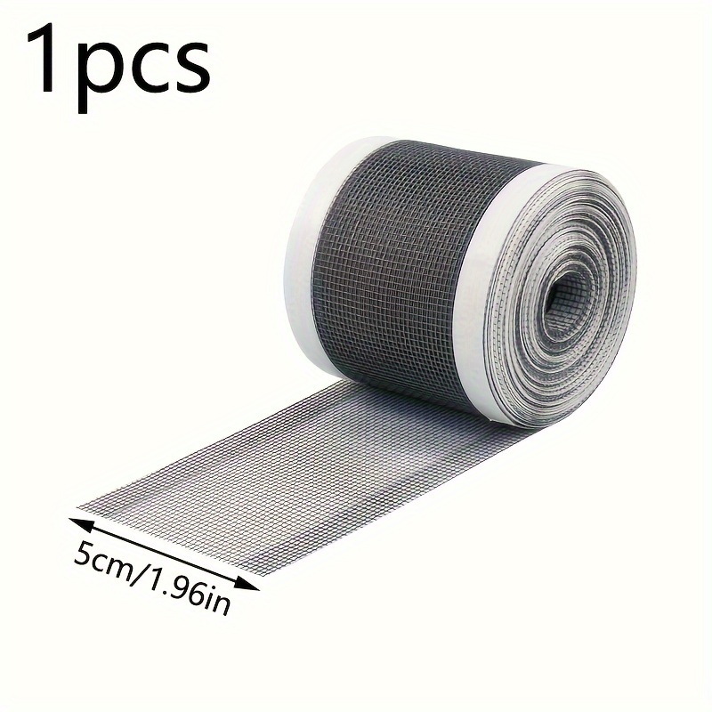 1 Roll Waterproof Screen Repair Tape - 4.7 Inches X 157 Inches Roll, Plastic Window And Door Patch, Adhesive Net For Net Repair, Tear-resistant, Self-adhesive Film