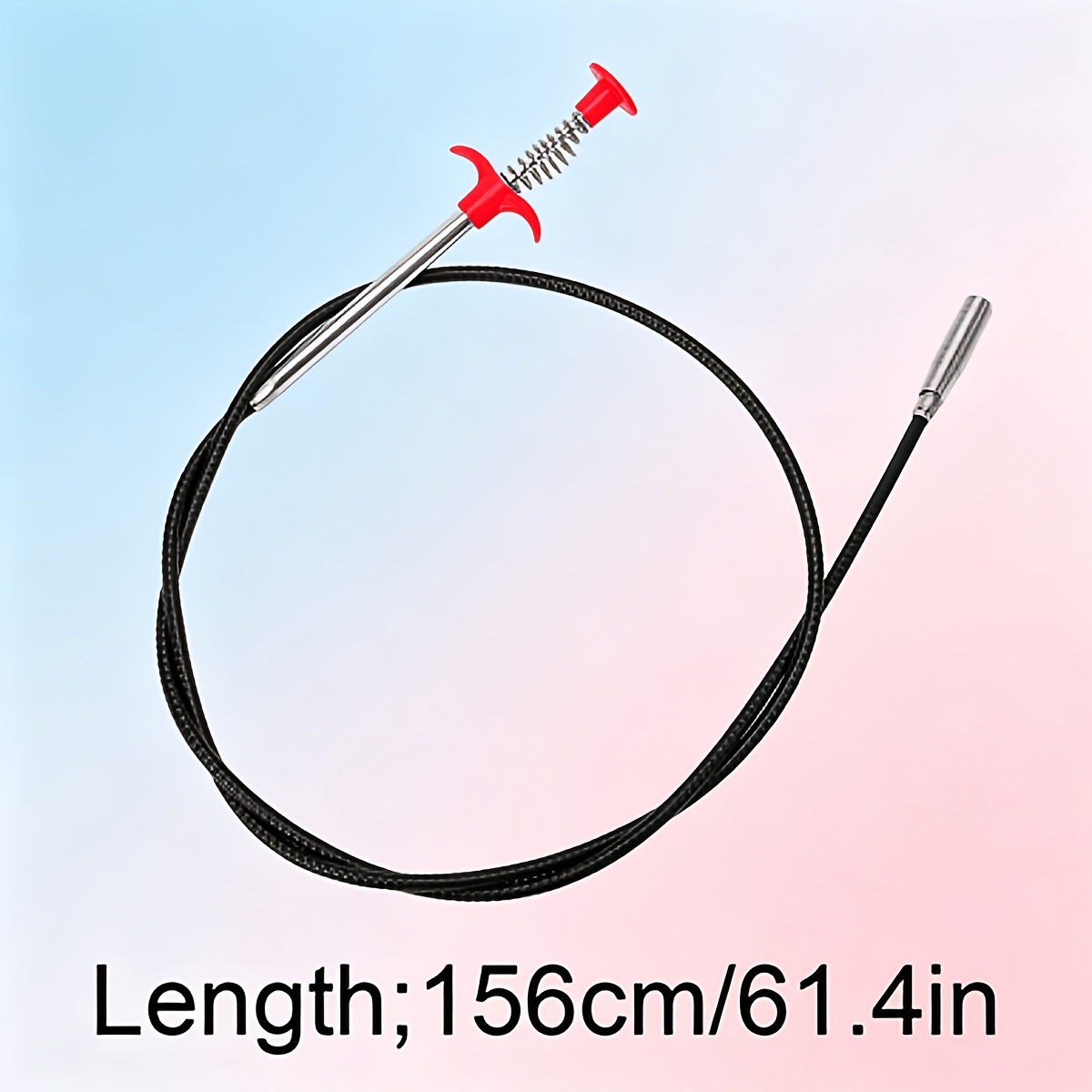 TEMU Flexible Drain Clog Remover Tool, Spring-style Pipe Cleaner Hook, Multi-length Sink Hair Traps For Bathroom And Kitchen, No Power Required