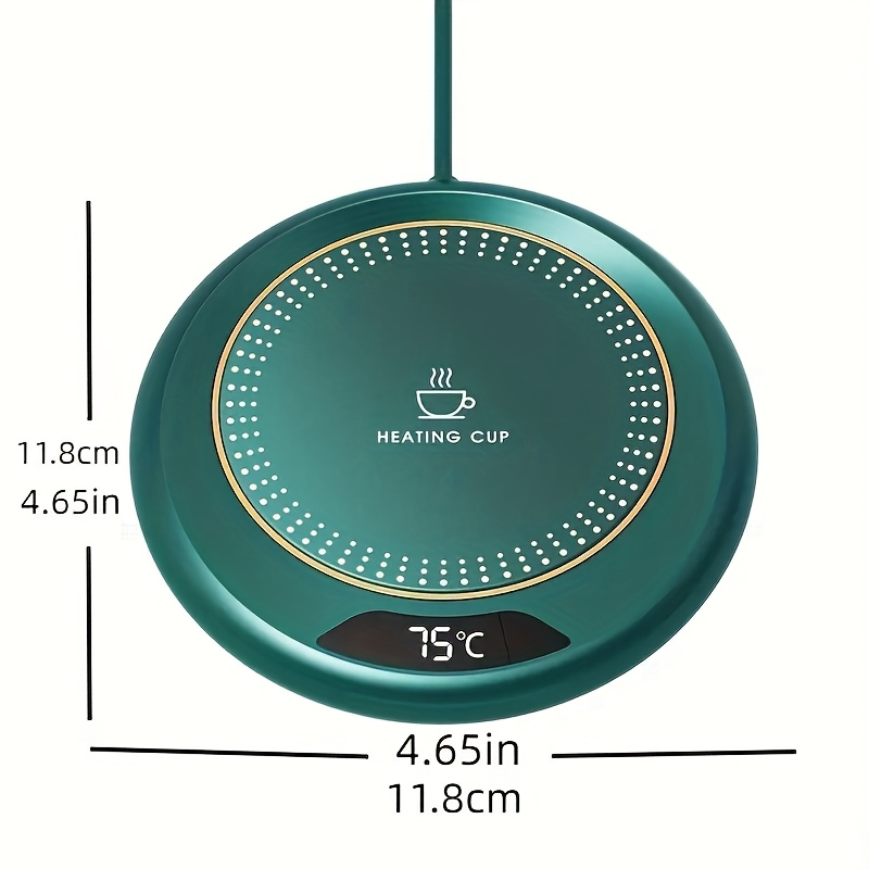 Suitable for coffee cup warmer with temperature display, 2-12 hours auto shut-off, smart candle warmer - ideal coffee gift accessory to keep beverages warm