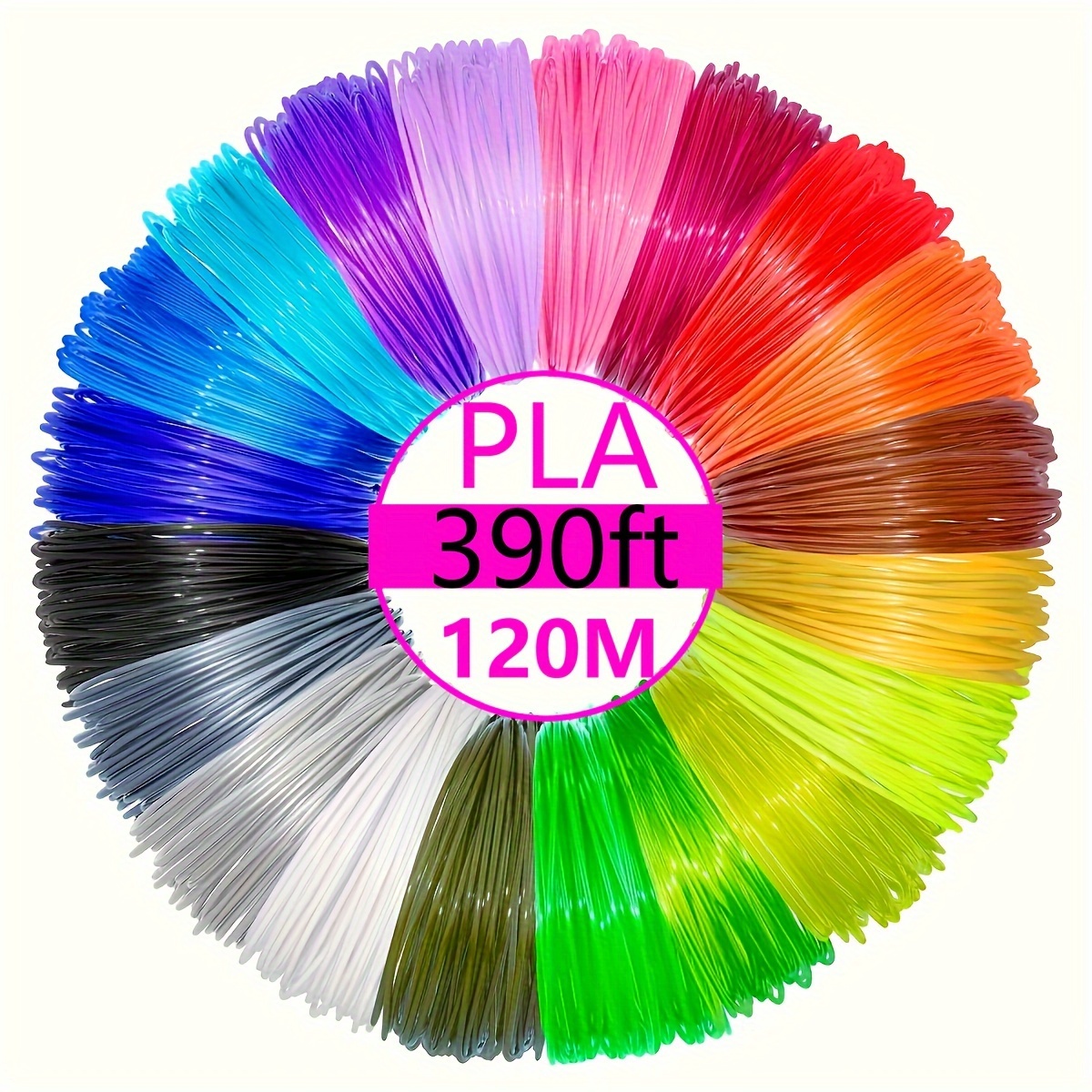 

5/16/20/24 Colors Per Pack Pla Filament For 3d Printer And 3d Pen, 5m/16.4ft For 3d Pen, 1.75mm Pla 3d Print Filament