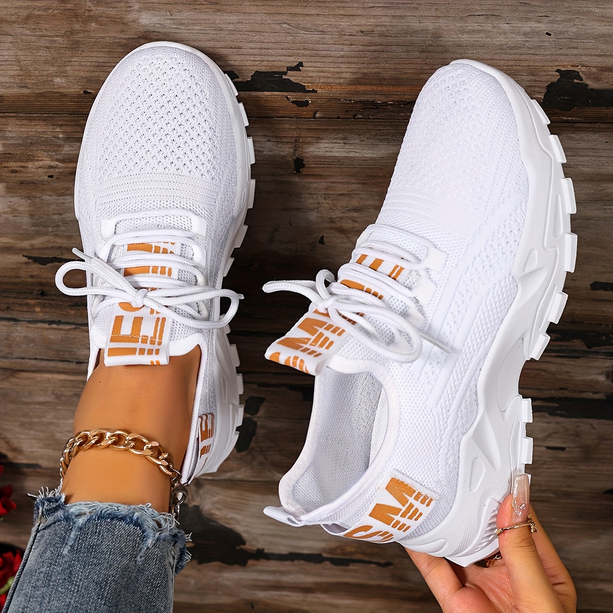 Women'S Shoes, Women'S Fashion Casual Shoes, New Women'S Shoes, Black White, Lightweight Soft-Soled Running Shoes, Comfortable And Breathable Sports Shoes, Outdoor, Vacation Travel, Casual Sports Women'S Shoes, Slip-On Lace-Up Women'S Shoes