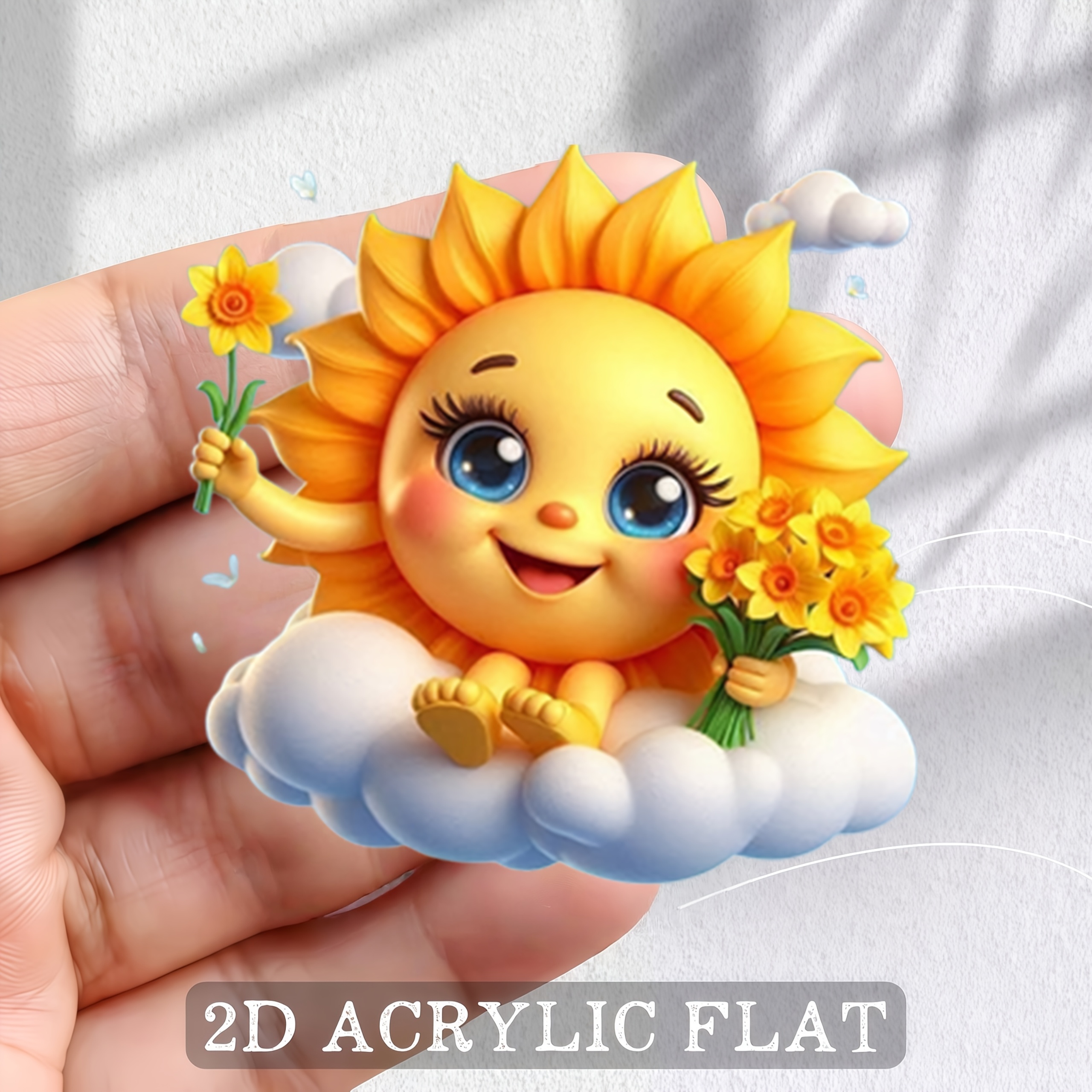 TEMU 1pc 2d Flat Printing Refrigerator Magnet Decorative Sticker Refrigerator Sticker Bright And Long-lasting Colors Do Not Fade Firm Adsorption Not