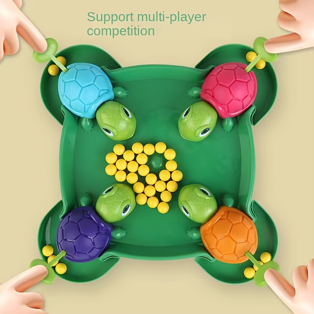 

Petite tortue mangeant des , attrapant des et attrapant des perles, jouets compétitifs, jeu de société interactif parent-enfant