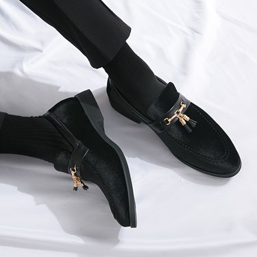 Zapatos de hombre formales de verano, estilo británico moderno con cordones, zapatos coreanos casuales de punta que aumentan la altura, compatibles con todo
