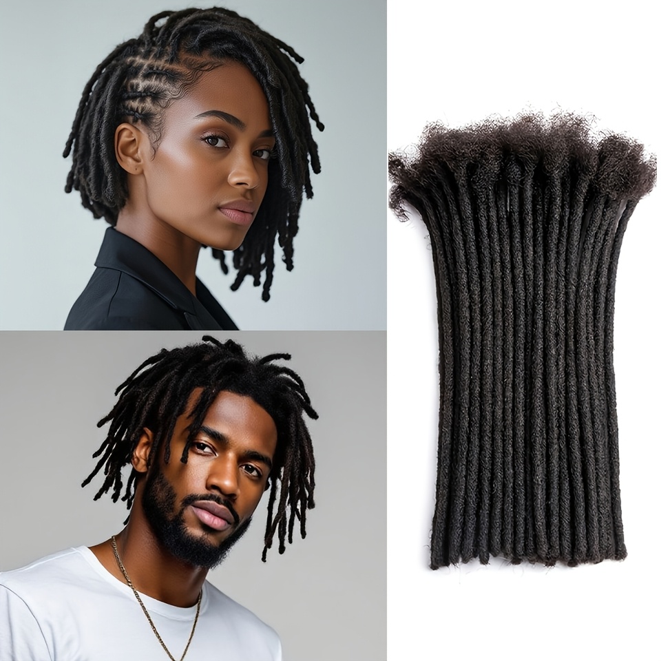 TEMU 15 Ciocche Unisex Dreadlock a Extension Capelli Sintetici a Uncinetto Tricottatura Capelli Reggae Uncinetto , Stile , Adatti a , Uso , Halloween