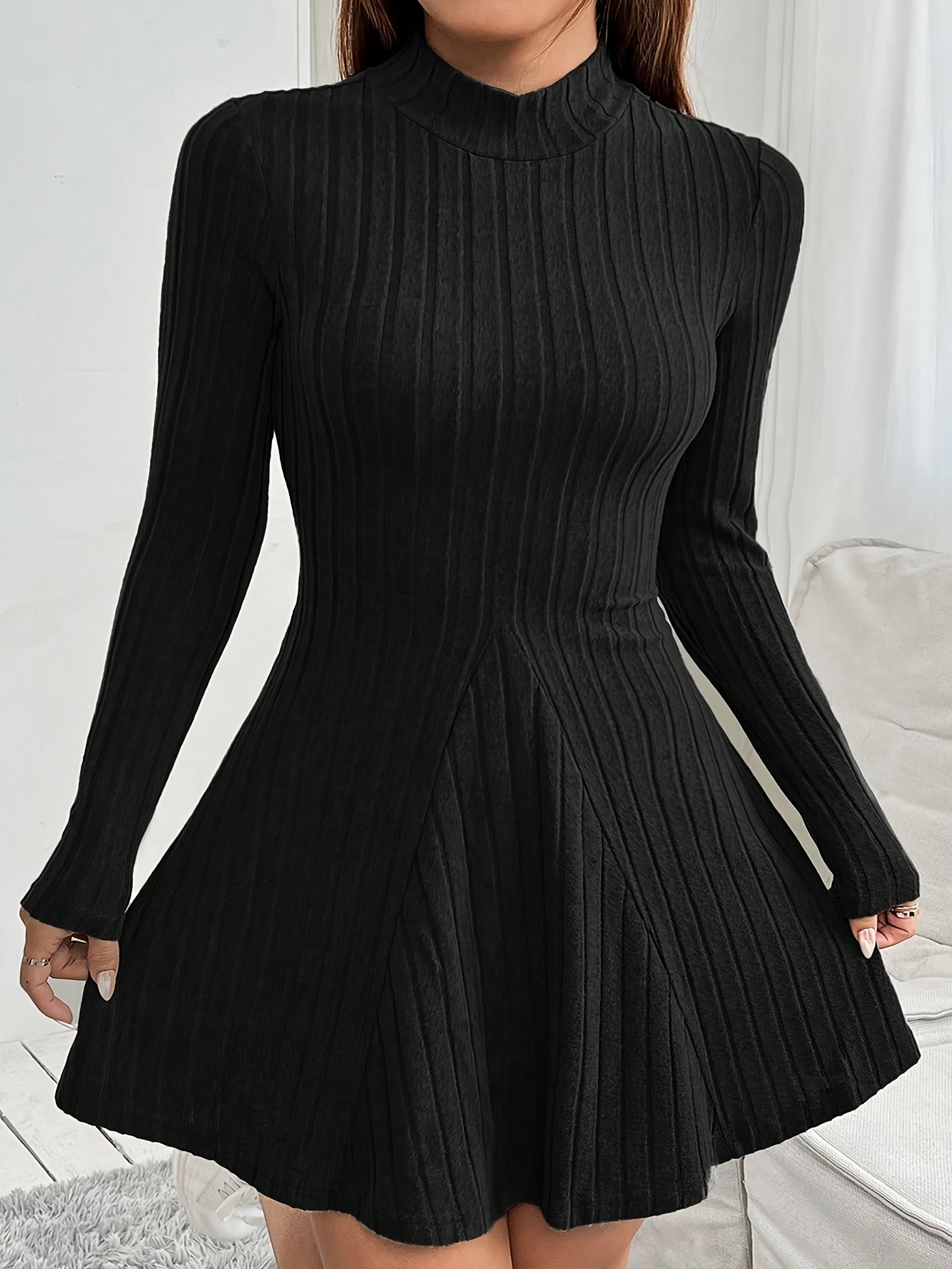 autumn winter new womens based elegant solid - Temu Germany