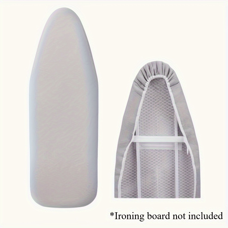 

Ironing Board Cover, Silicone Coating, Full Size Resistant Padding, , Heavy Duty Iron Pad Covers Standard Boards, Strap, Silvery