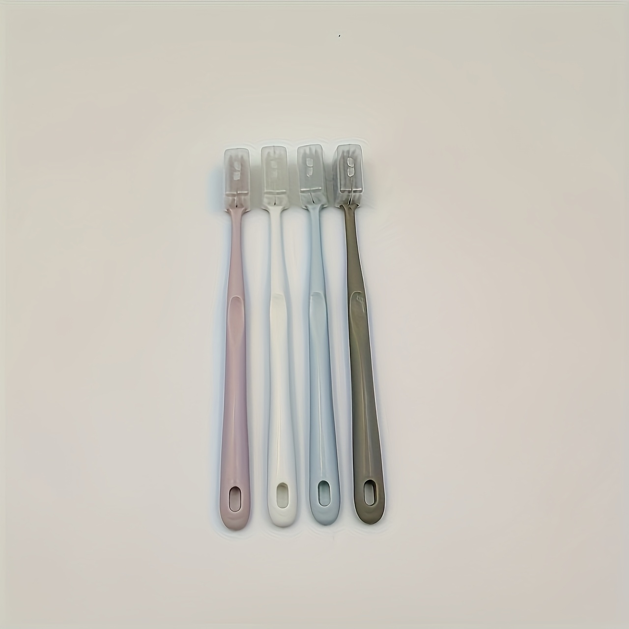 4-Pack Japanese Macaron Color Soft Bristle Toothbrushes with Protective Case