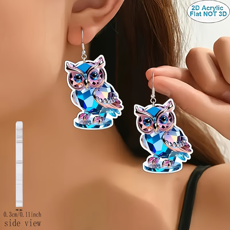 WEVENI Acrylic Christmas Cute Candy Corgi Dog Earrings Drop Dangle Animal Jewelry For Women Girl Pet