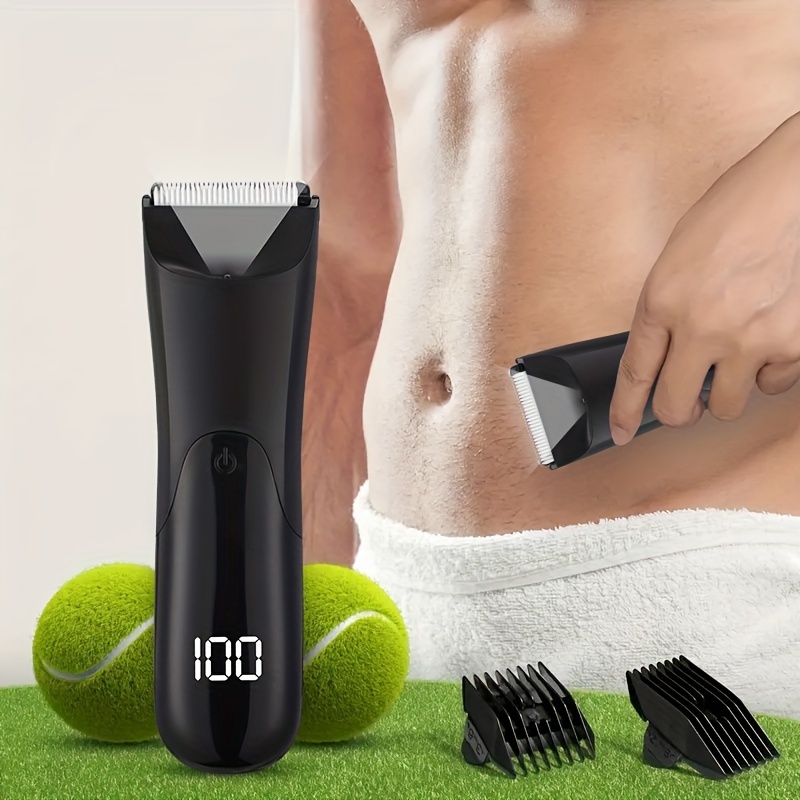 

Men's Body Trimmer, Electric Shaver, Electric Inguinal And Pubic Hair Trimmer, Ceramic Blade Male Hygiene Shaver Trimmer Hair Clippers For Men Razors For Men Shaving