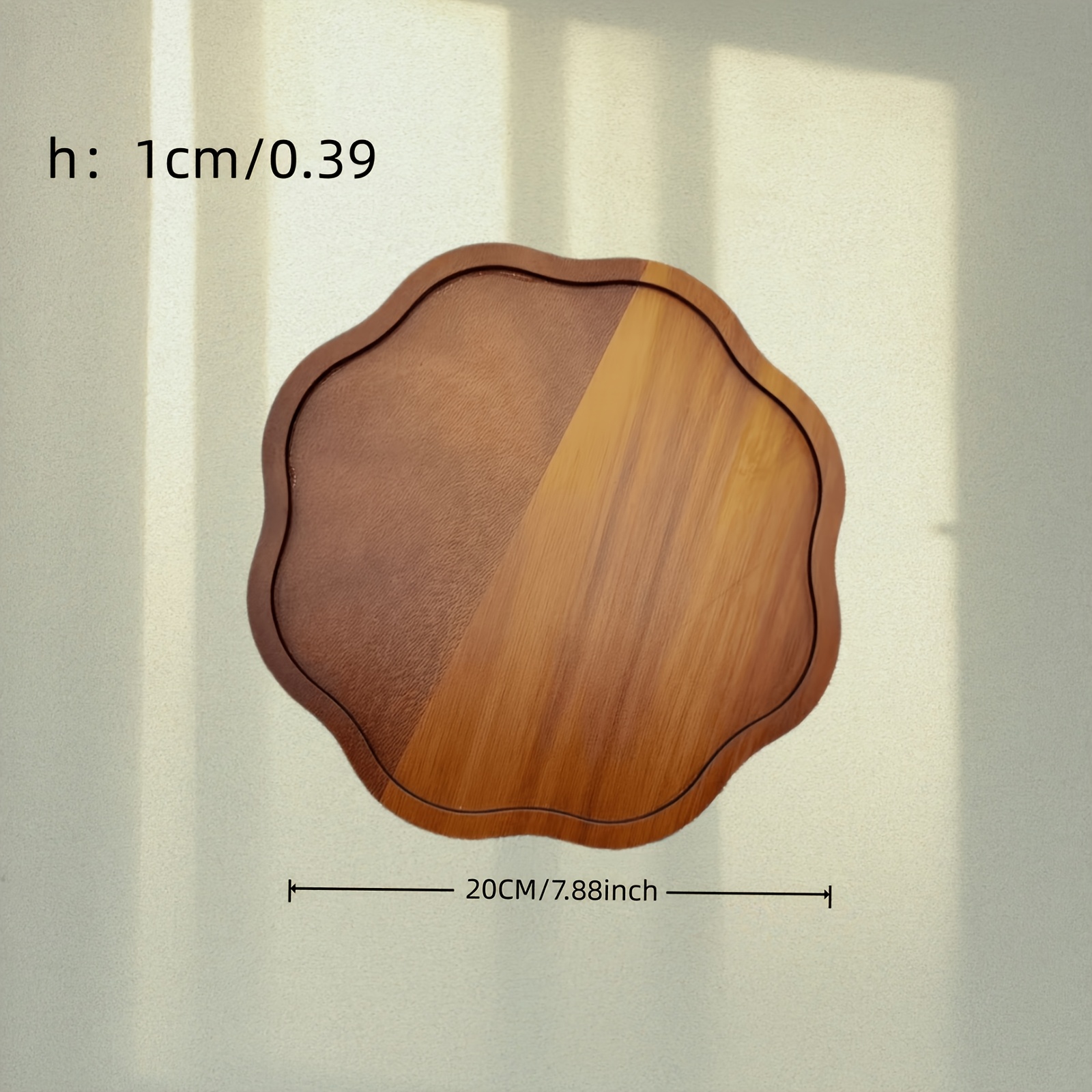 TEMU 2D plochý 1ks dřevěný podnos, podnos na šperky, ručně vyráběný úložný podnos, podnos na korálky na náramky (bez kontaktu s potravinami)