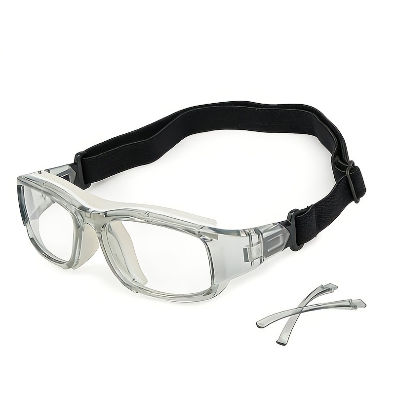 2 in 1 convertible for sports glasses interchangeable temple and strap use for sports and daily comfortable clear lens eyewear portable unisex without battery