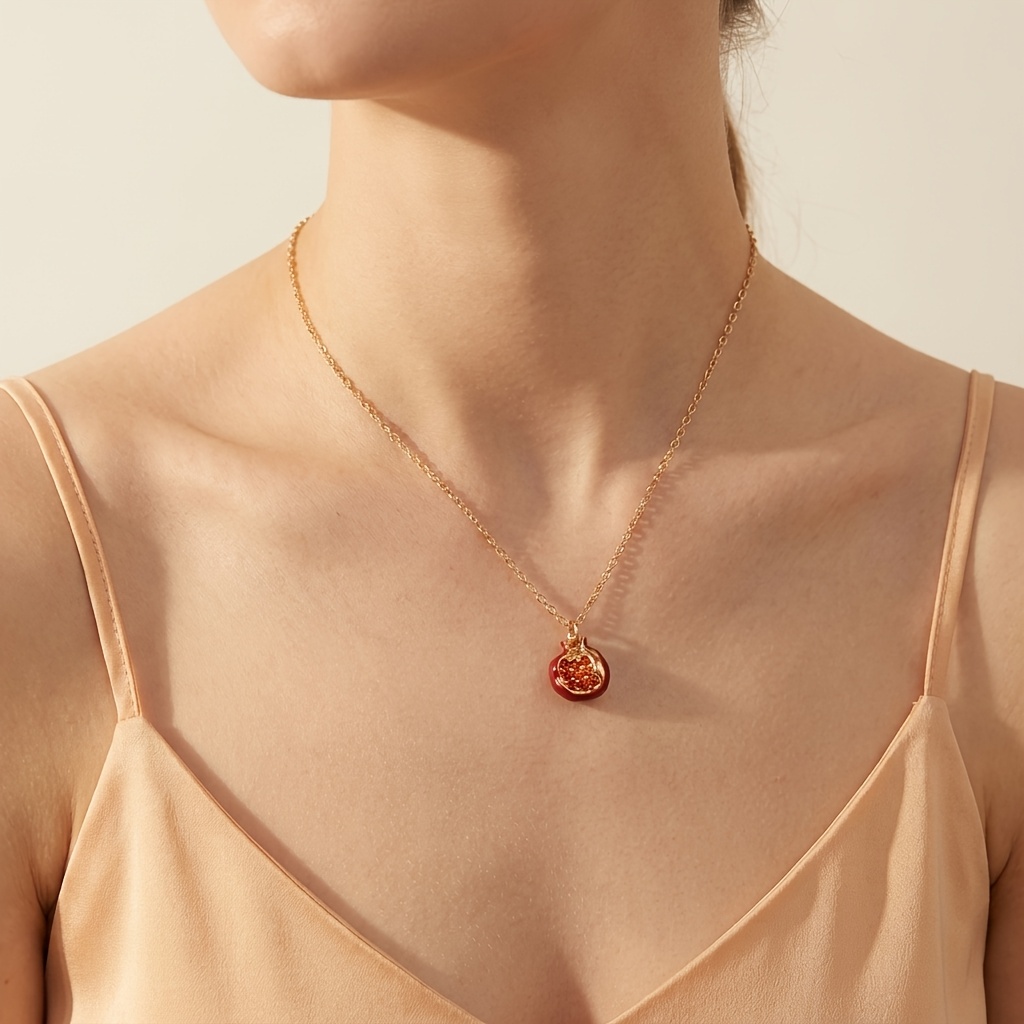 Copper with Synthetic Zirconia Inlay Necklace