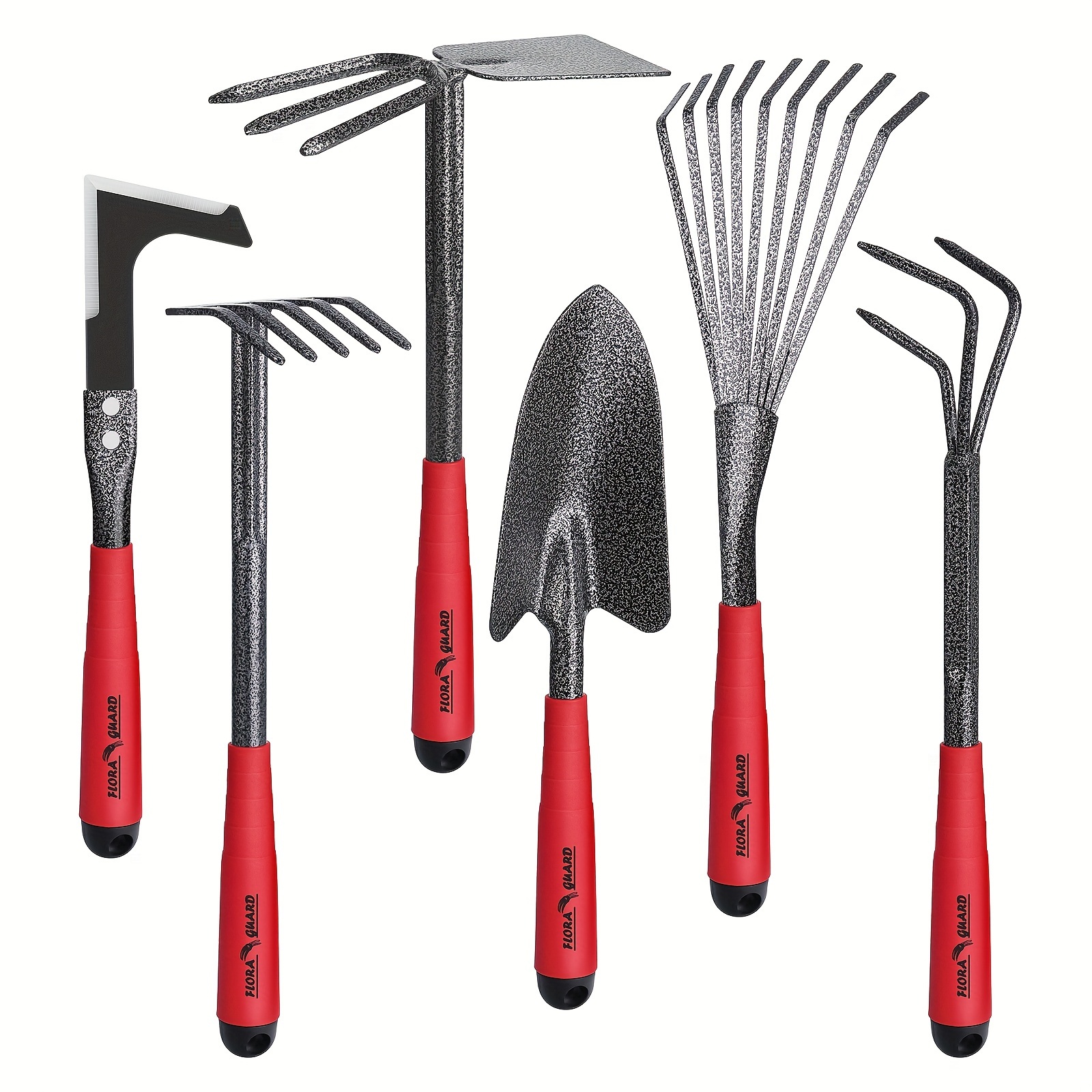 

Garden Tools Set, 6 Pieces Heavy Duty, Large Size Gardening Hand Tools, Sturdy & Durable, Classic Utility Tools For Planting And Maintaining Gardens, Vegetable And Medicinal Gardens