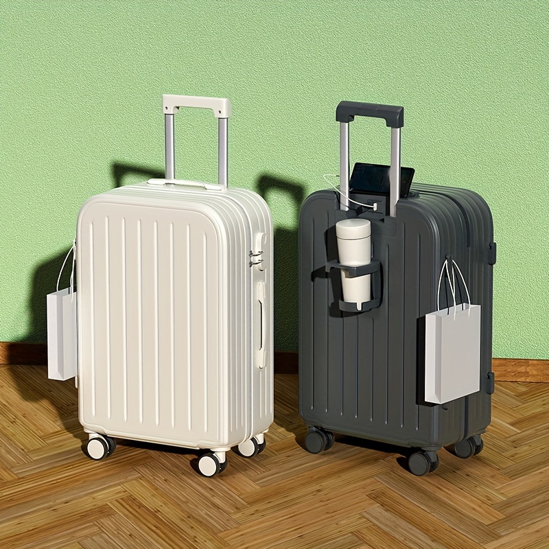 Henoot Gepäck Becherhalter mit 3 Taschen optional Reise Getränkehalter für  meisten Koffergriffe Outdoor Freihand Passt auf Geschenke Reisende :  : Fashion