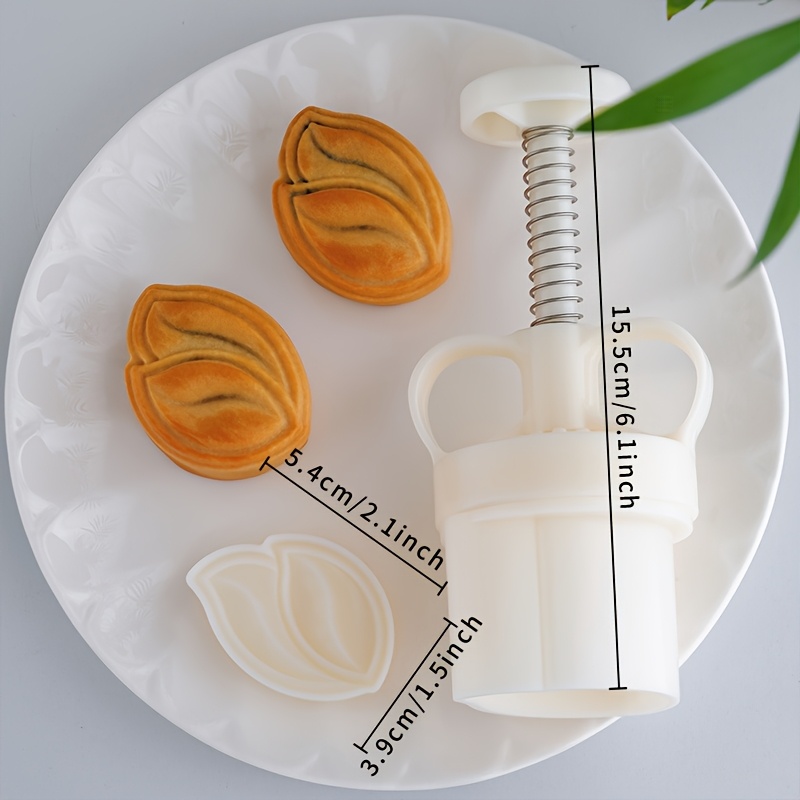 Image of 50g Mid-autumn Festival -shaped Mooncake Mold - Abs Plastic Food-safe Baking Mold For Green Bean Cake, Yam Cake & - Chinese Tool For Festive Baking, Cake Baking Supplies, Rustic Kitchenware