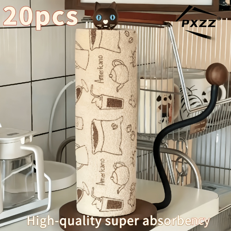 TEMU 1 Roll Of 20pcs With A Total Length Of 4 Meters Of Cleaning Cloth, A High-strength Disposable Lazy Mop Roll, Reusable Cleaning Wipes, Household