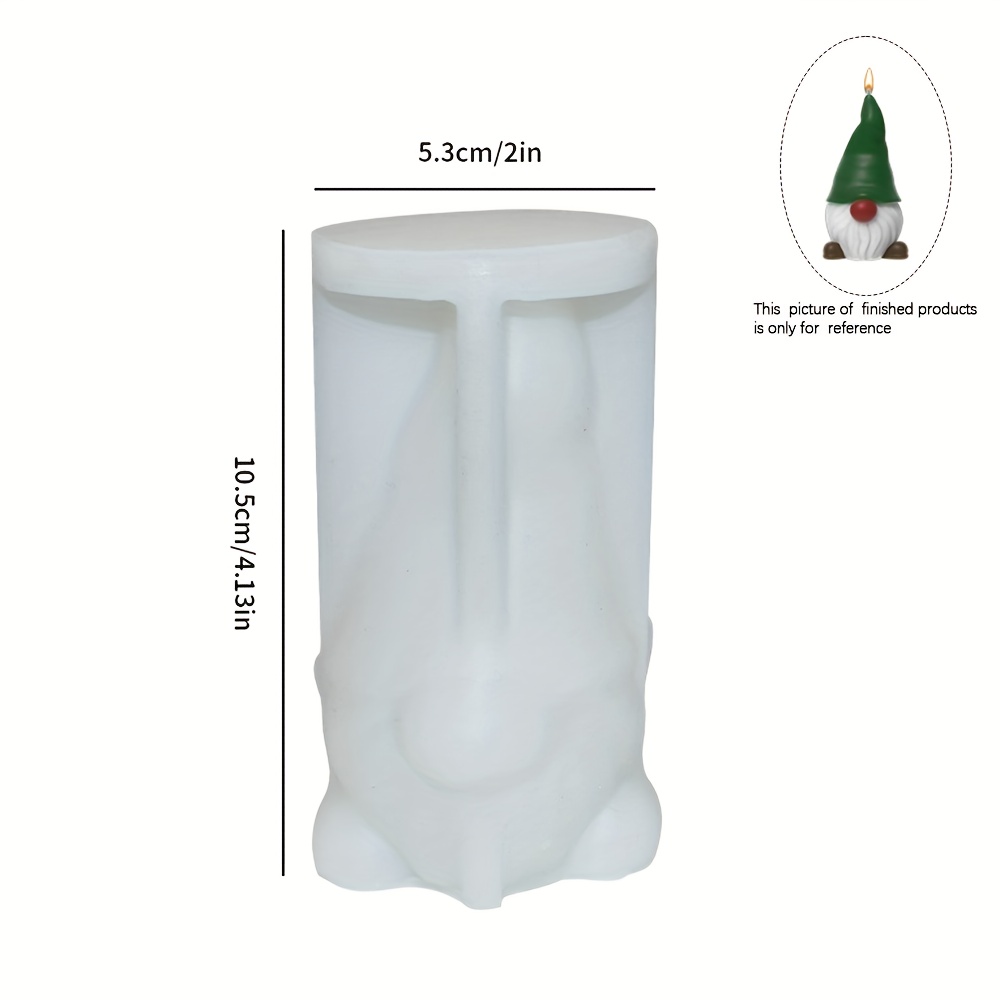 Image of Christmas Gnome Resin Silicone Mold, Silicone Dwarf Mold For Plaster Resin Concrete Casting, Dwarf Candle Mold For Making Candle, Silicone Ornament Mould For Diy Art Crafts, Christmas Gifts