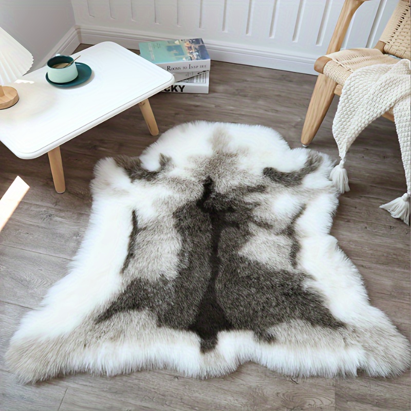 

Luxurious Faux Fur Area Rug - Thick, Plush, And Machine Washable For Indoor/office Decor