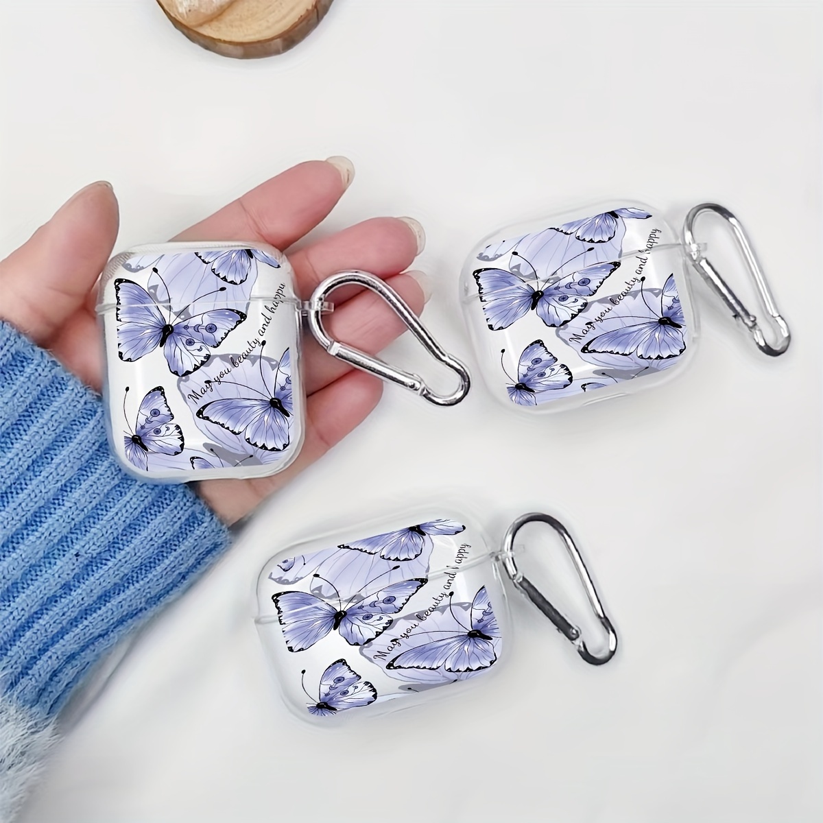 purple pattern case keychain durable tpu Temu