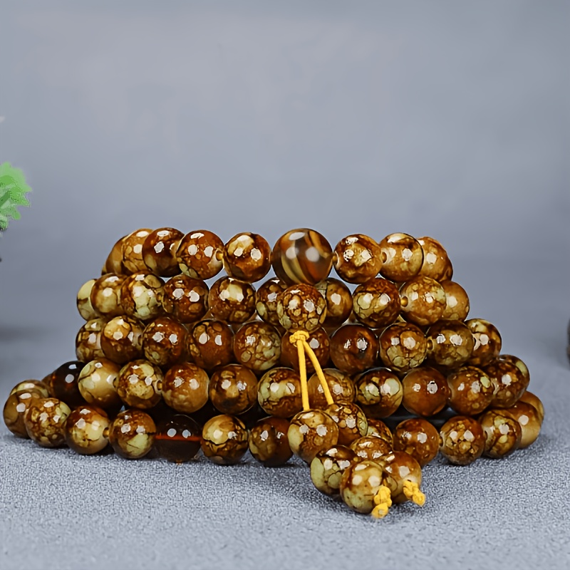 108 Bead Large Buddhist Prayer Mala Bracelet & Necklace Set