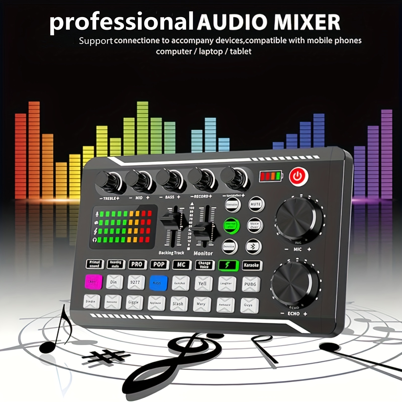 Nxg Gx6/8/12 Mezclador Audio Usb Profesional Alta Calidad - Temu