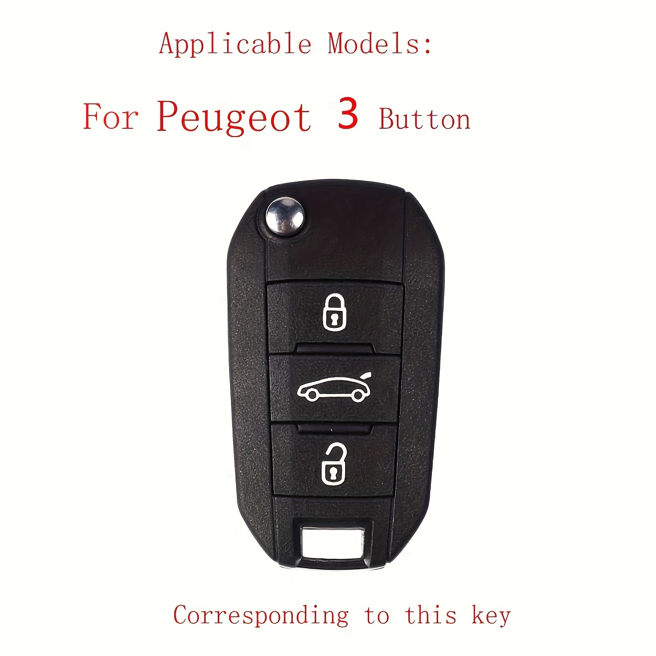 1 Stück schwarz Silikon Auto Schlüssel Abdeckung Anti-Drop Fall für Peugeot  301 308 408 508 2008, 3085, 3008, 307, 206 und Citroen Autos, aktuelle  Trends, günstig kaufen