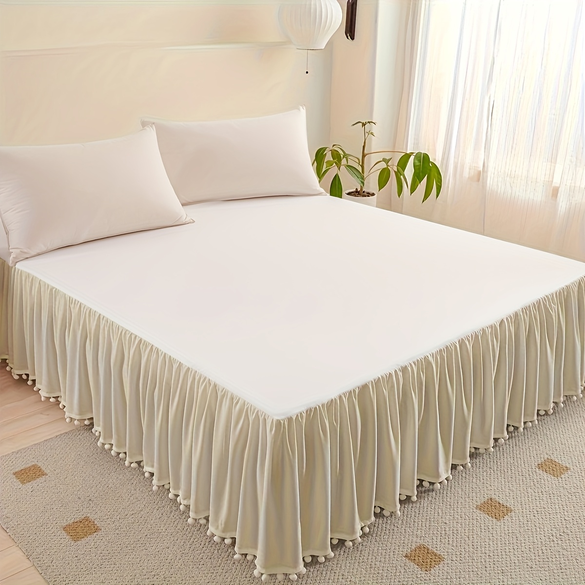bed skirts sold on Temu United States