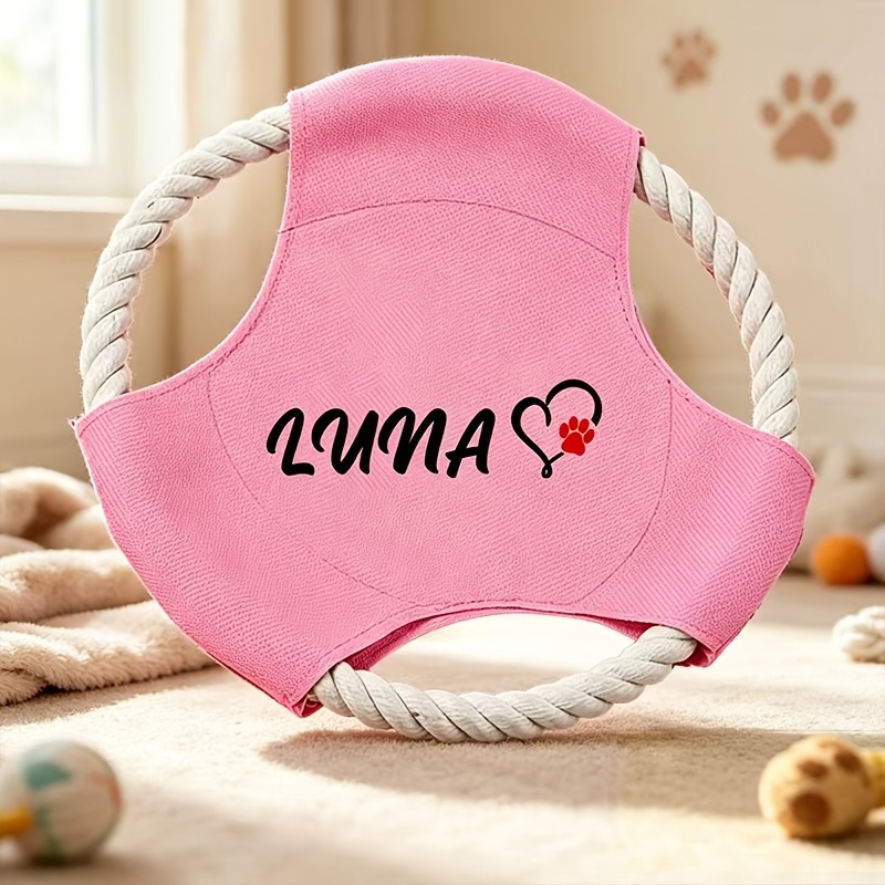 TEMU 1pc Custom Personalized Flying Disc Toy For Your Dog, Custom Name Available, Unique And Durable, From, Stylish And Gifting Or Keeping!