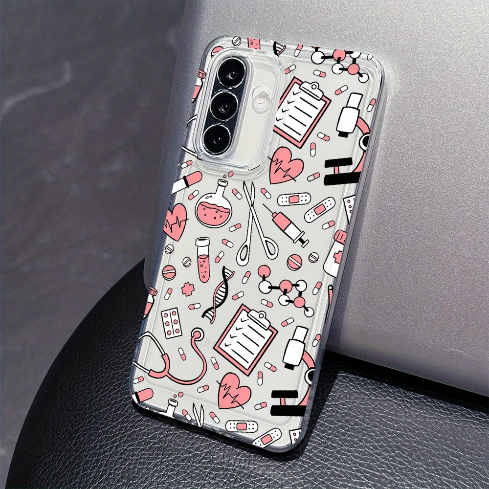 TEMU para Teléfono - Estilo de Pegatinas Médicas, Compatible con Samsung Galaxy A56 A36 A26 A17 A07 A35 A55 A06 A05S A34 A25 A05 A14 A24 A54 A15 A73