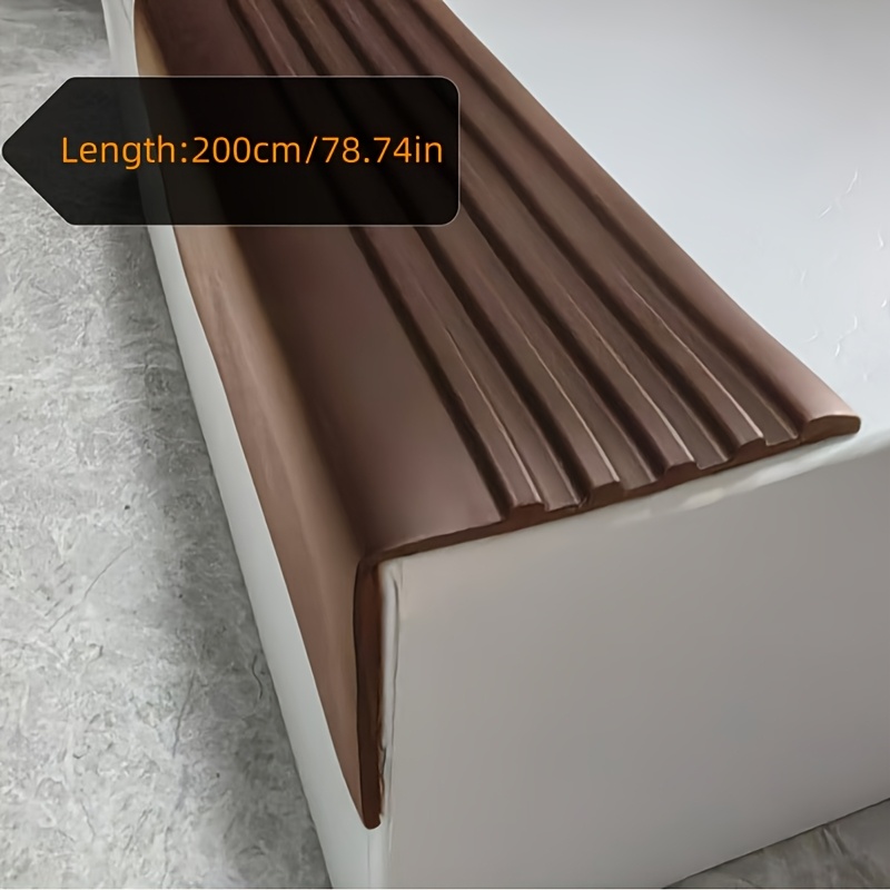 thickened staircase anti slip strip tread pressure strip self   pvc edge strip right angle edge trim stair edge decoration