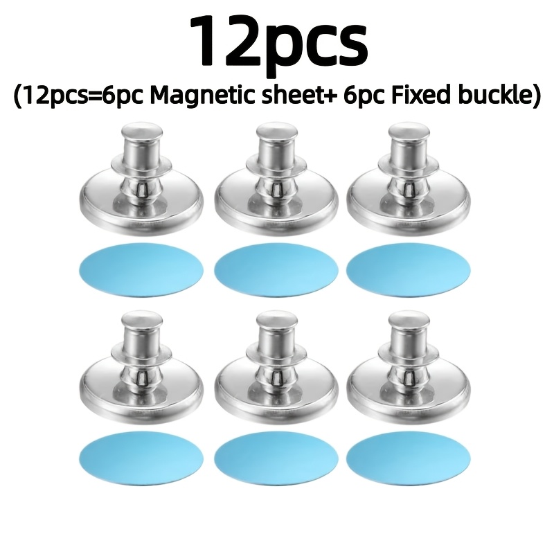 TEMU Set da 6/8 clip di chiusura per tende da 25 mm, della fuoriuscita di luce, elementi di fissaggio speciali per tende oscuranti da camera da letto